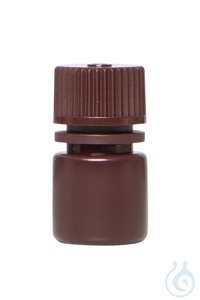 Enghals-Flaschen. braun. HDPE. 8 ml. VE=12. LABSOLUTE®  VE=12 Stück...