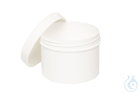 Probendosen. PP. Schraubdeckel 75 ml. 58x45 mm. Weiss. VE=10. LABSOLUTE®...