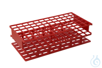 Gefäßständer für 6 x 12 Röhrchen (ø 16 mm). Rot. 248 x 70 x 127 mm (BxHxT)....