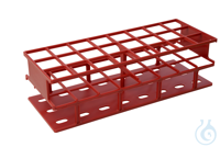 Gefäßständer für 3 x 8 Röhrchen (ø 30 mm). Rot. 283 x 83 x 83 mm (BxHxT). VE=...