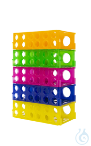 Universalständer für vier verschiedene Gefäßgrößen (0.5 ml. 1.5 ml/2 ml. 15...