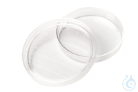 Abklatschplatten. PS. mit Gitternetz und 3 Belüftungsnocken. steril. Ø = 55...