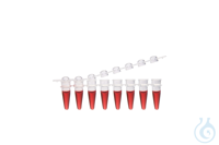 PCR 8er-Streifen. gewölbt. Standard. mit Deckelstreifen. VE=125. LABSOLUTE®...