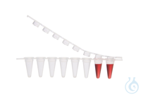PCR 8er-Streifen, flach, 0,1 ml, Niederprofil, mit Deckelstreifen, VE=120,...