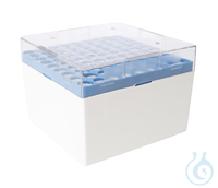 Cryo-Box PC. blauer Einsatz für 81x3/4/5ml Röhrchen mit Aussengewinde und 5ml...