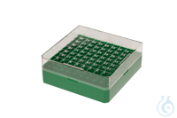 Cryo-Box PC. rot. für 100x1.2/2ml Röhrchen mit Innengewinde. BxTxH:...