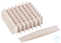 Rastereinsatz Karton 8x4 für cryobox 134x67x50 mm. Höhe:30  mm. für...