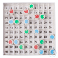 Nummerierungskarten für Cryo-Box 133x133/136x136 mm. Raster-Format 9x9....