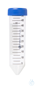 Zentrifugenröhrchen 50 ml. PP. unsteril. Röhrchen und Deckel in separaten...