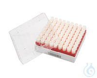 2D Cryo-Box. PC. rot. für 81 x 2 ml Röhrchen. BxHxT: 132x52x132 mm. VE= 1....