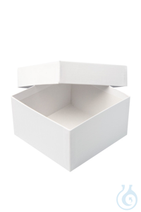 Cryobox Karton, weiß, wasserfeste Kunststoffbeschichtung,133x133x32 mm, VE=1,...