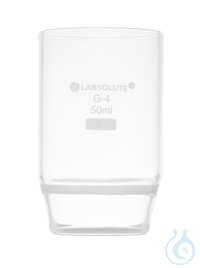 Filtertiegel. Borosilikatglas 3.3. 50 ml. Porosität 4. 5-15 µm. VE=1....