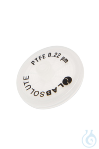 Spritzenvorsatzfilter PTFE Membran, Durchmesser 25 mm, Porengröße 0,20 µm,...