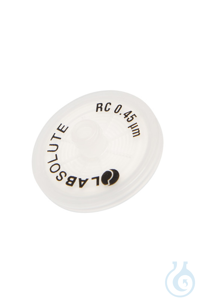 Spritzenvorsatzfilter RC Membran, Durchmesser 25 mm, Porengröße 0,45 µm,...