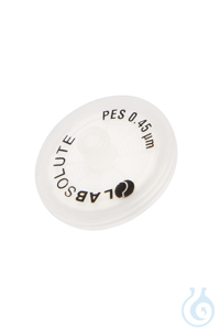 Spritzenvorsatzfilter PES Membran, Durchmesser 25 mm, Porengröße 0,45 µm,...