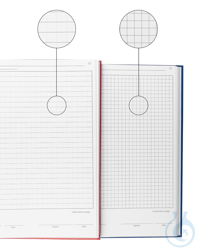 Laborjournal LABJOURNAL. 200 Seiten. kariert. blau. säurefreie Seiten. VE=1...