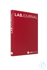 Laborjournal LABJOURNAL, 200 Seiten, liniert, rot, säurefreie Seiten, VE=1...