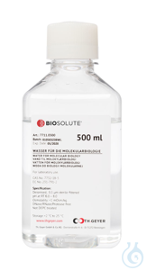 Wasser für die Molekularbiologie. steril. frei  von DNasen. RNasen und...