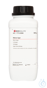 Würze Agar. Pulver für allgemeines festes  Medium zur Kultivierung von Hefen....