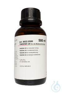 Tween® 20 für die Molekularbiologie  VE=500 ml Tween® 20 für die...