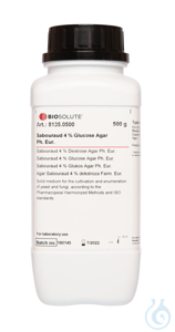 Sabouraud 4 % Glucose Agar Ph. Eur. Festes Medium zur Kultivierung und...