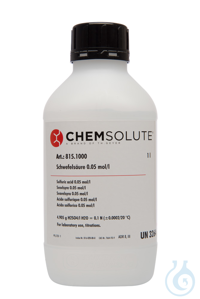 Schwefelsäure 0.05 mol/l (0.1 N)  VE=1 l Schwefelsäure 0.05 mol/l (0.1 N)...