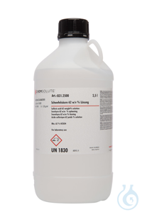 Schwefelsäure 62 % w/w  VE=2.5 l Schwefelsäure 62 % w/w  VE=2.5 l