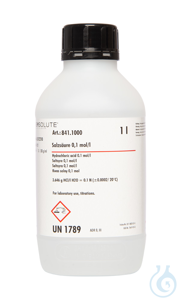 Salzsäure 0.1 mol/l (0.1 N)  VE=1 l Salzsäure 0.1 mol/l (0.1 N)  VE=1 l