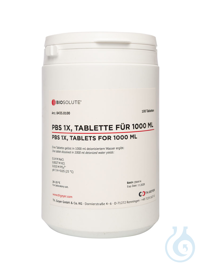 PBS 1X. pH 7.4. Tabletten für 1000 ml (phosphatgepufferte Salzlösung)  VE=100...