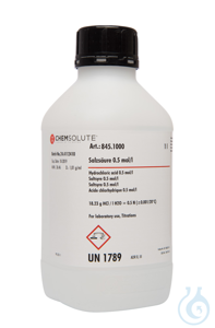 Salzsäure 0.5 mol/l (0.5 N)  VE=1 l Salzsäure 0.5 mol/l (0.5 N)  VE=1 l