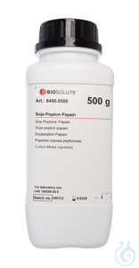 Pepton aus Sojamehl. papainisch verdaut  (tier-/GVO-frei)  VE=500 g Pepton...