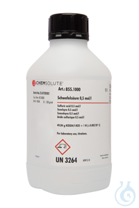Schwefelsäure 0.5 mol/l (1.0 N)  VE=1 l Schwefelsäure 0.5 mol/l (1.0 N)  VE=1 l