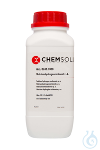 Natriumhydrogencarbonat z. A.. ACS. Ph.  Eur..  ISO (min. 99.7 %)  VE=1 kg...
