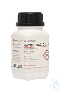 Natriumazid z. A. (min. 99.5 %)  VE=250 g Natriumazid z. A. (min. 99.5 %)...