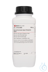 Mannit Kochsalz Agar (Chapman Agar)  VE=500 g Mannit Kochsalz Agar (Chapman...
