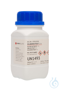 Silbernitrat z. A. (min. 99.0 %)  VE=250 g Silbernitrat z. A. (min. 99.0 %)...