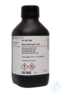 Silbernitratlösung 0.1 mol/l (0.1 N). rückführbar  auf SRM NIST  VE=1 l...
