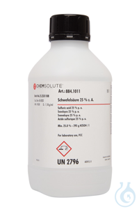 Schwefelsäure z. A.. FCC (min. 25.0 %)  VE=1 l Schwefelsäure z. A.. FCC (min....
