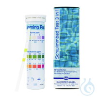 Schwimmbad - Test Teststäbchen zur Bestimmung von freiem Chlor. Alkalität und...