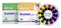 DUOTEST pH 1 - 12 Rolle à 5 m Länge. Breite: 10 mm  VE=1 Roll DUOTEST pH 1 -...