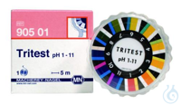 Indikatorpapier TRITEST pH 1-11 10 mm breit. Rolle à 5 Meter  VE=1 Stück...