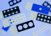 Diagnostica-Objektträger 75x25x1 mm Epoxy. 1 Kammer. blau VE=100  VE=100...