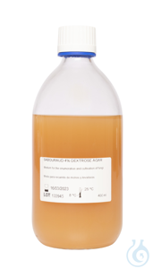 Sabouraud 4 % Glucose Agar. Gebrauchsfertiges Nährmedium. steril. Flaschen....