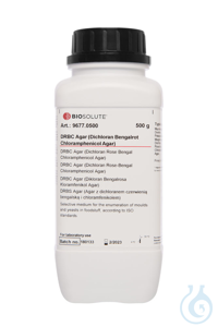 DRBC Agar (Dichloran Bengalrot Chloramphenicol Agar)  VE=500 g DRBC Agar...