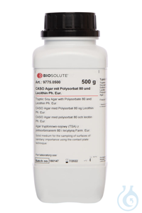 CASO Agar (TSA) mit Polysorbat 80 und Lecithin Ph. Eur. Festes Medium mit...