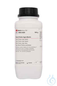 Baird Parker Agar (Basis)  Selektivmedium zum Screenen von  Staphylokokken...