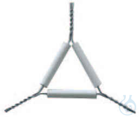 Wire Triangle - clay tube length 50 mm - galvanized steel  Galvanized steel...