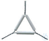 Wire Triangle - clay tube length 60mm - galvanized steel Galvanized steel...