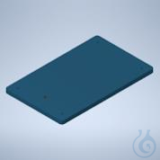 Rectangular Stand Base with Thread M10 - 210 x 130 mm - powder coated Large stand plate from...