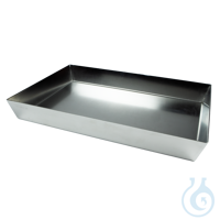 Laboratory Tray - 500 x 300 x 40 mm - 316Ti Particularly robust and large...